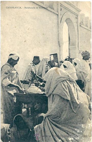 Postcards: 4143 - CASABLANCA MARCHANDS DE BOMBONS