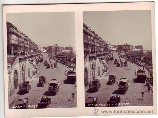 Postais: argelia - fotografia estereoscopica 8,50x11,50cm
