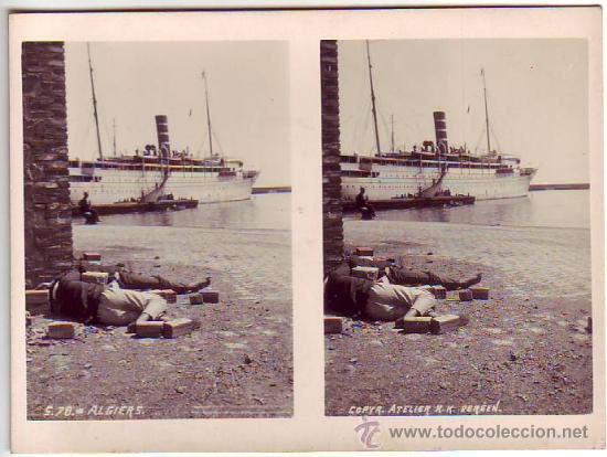 Postais: argelia - fotografia estereoscopica 8,50x11,50cm