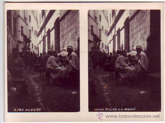 Postais: argelia - fotografia estereoscopica 8,50x11,50cm