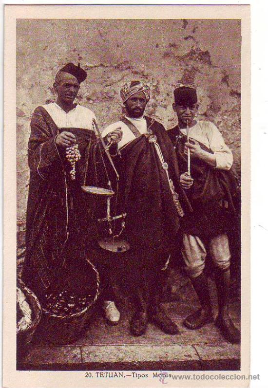 Postcards: 20 - tetuan - tipos moros - fotografo - l.roisin