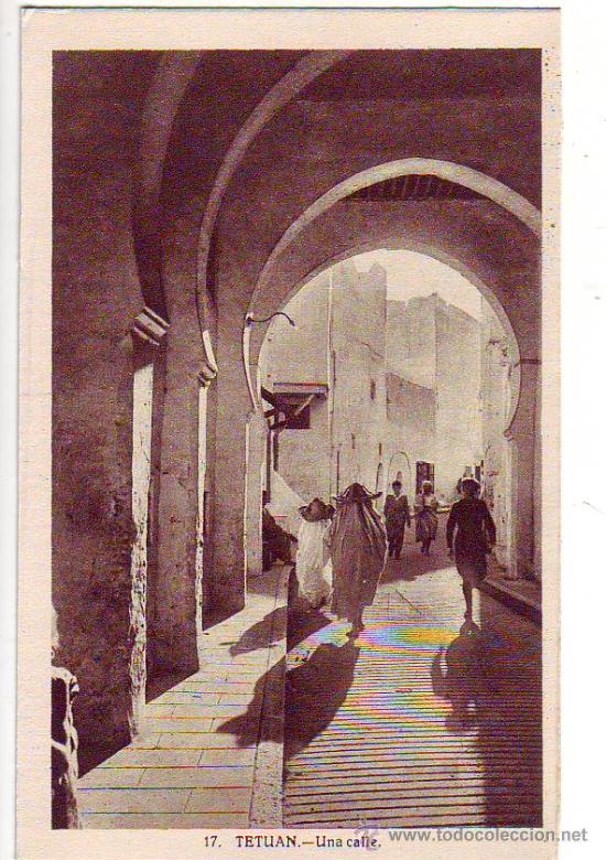 Postcards: 17 - tetuan - una calle - fotografo - l.roisin
