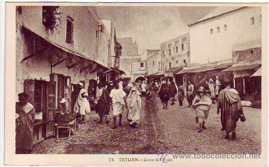 Postcards: 15 - tetuan - zoco del foki - fotografo - l.roisin