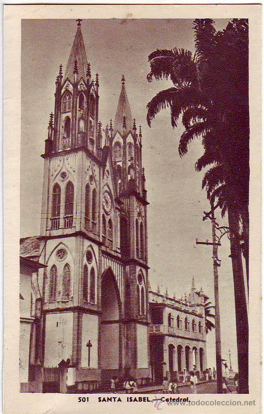 Postais: 501 - santa isabel - catedral - heliotipia artistica espa&ntilde;ola - foto h. garcia