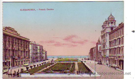 Cartes Postales: alexandria - freneh garden - l.c. 73