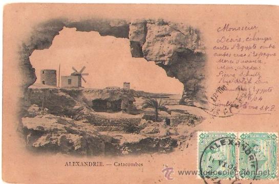 Postcards: TARJETA POSTAL. EGIPTO. ALEXANDRIE. CATACOUMBES.