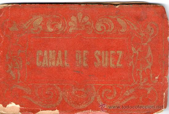 Postcards: Album de 12 vistas de Canal de Suez, 1890.