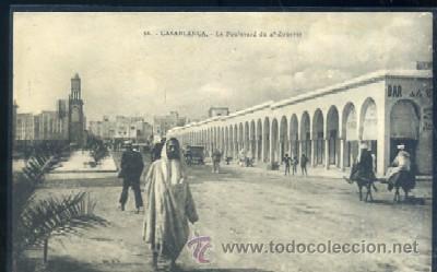 Postkarten: POSTAL DE MARRUECOS CASABLANCA N&ordm; 66 LE BOULEVARD DU 4 ZOUAVES   P-AFyMA-296