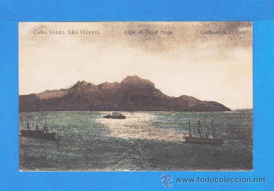 Cartes Postales: Cabo Verde - Cape Good Hope - Canhoneira D. Luiz - Editada por Union Bazar