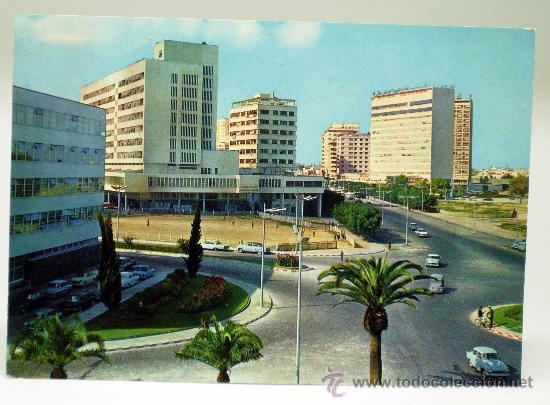 Postkarten: Postal Casablanca Avenue des Forces Arm&eacute;es Royales Foto Jefi a&ntilde;os 60 escrita
