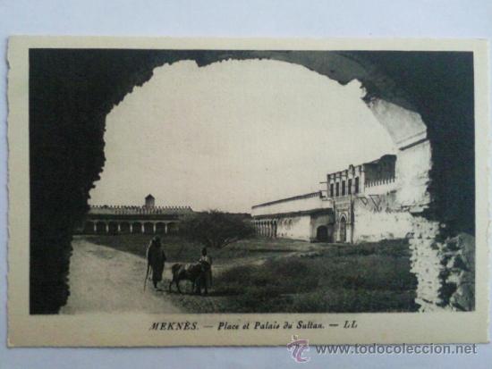 Postales: POSTAL MEKNES, PLAZA DEL PALACIO DEL SULTAN - Foto 1