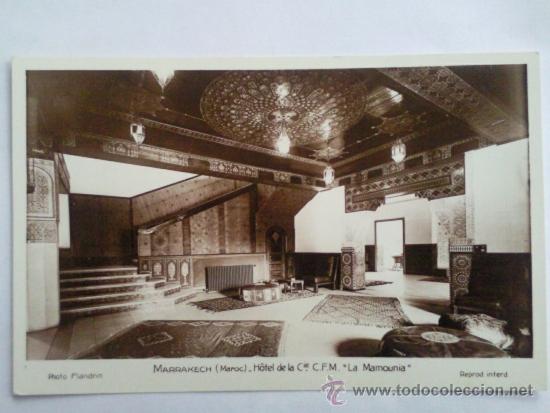 Postales: POSTAL MARRAKECH, HOTEL DE LA MAMOUNIA - Foto 1