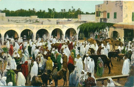 Postkarten: MERCADO. HACIA 1905.