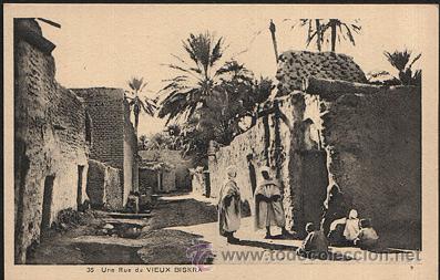 Postkarten: E77 ARGELIA BISKRA ANTIGUO UNA CALLE