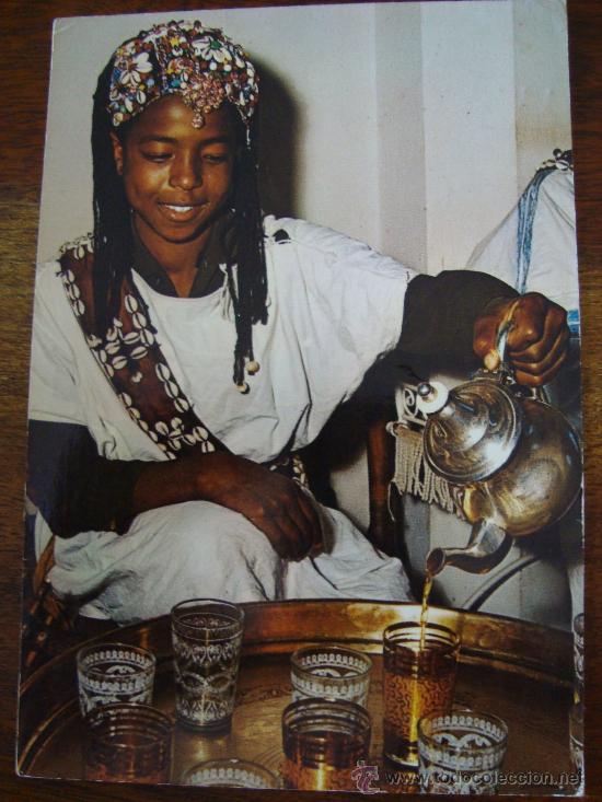 Postkarten: C&eacute;r&eacute;monial du th&eacute;, maroc, marruecos -circulada-.