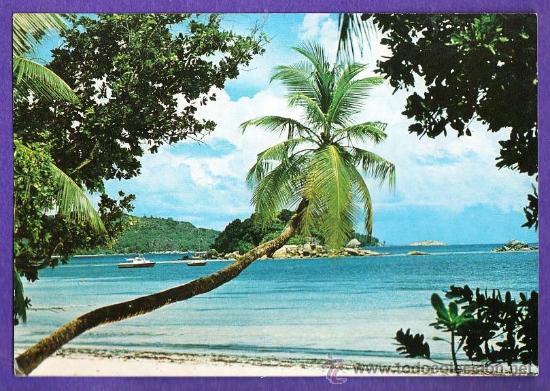 Postkarten: seychelles / mahe - islas del paraiso - circulada con sello - a&ntilde;os 80