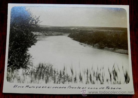 Postkarten: ANTIGUA FOTOGRAFIA DEL EL RIO MULUYA EN EL RECODO FRENTE AL ZOCO DE YEBARA, MARRUECOS, EN 1920 APROX