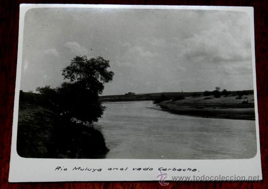 Postkarten: ANTIGUA FOTOGRAFIA DE EL RIO MULUYA EN EL VADO CARBACHA, MARRUECOS, EN 1920 APROXIMADAMENTE, EPOCA D