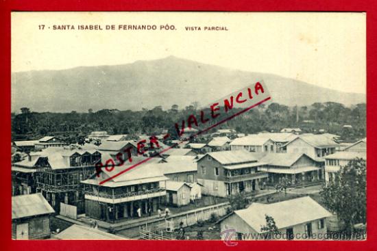 Postcards: POSTAL SANTA ISABEL DE FERNANDO POO, VISTA PARCIAL,   P72545
