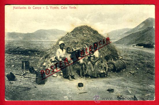 Postcards: POSTAL CABO VERDE, HABITANTE DO CAMPO,   P72548