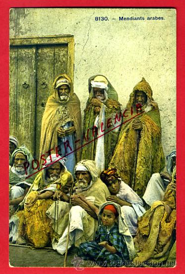 Postkarten: POSTAL MARRUECOS, MENDIANTS ARABES,   P72602