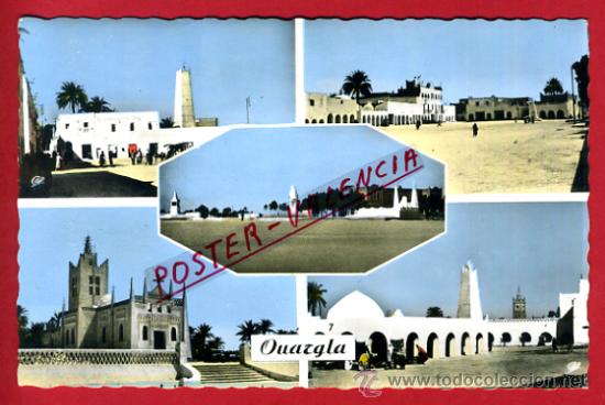 Postkarten: POSTAL OUARGLA, ARGELIA, CINCO VISTAS,   P72644