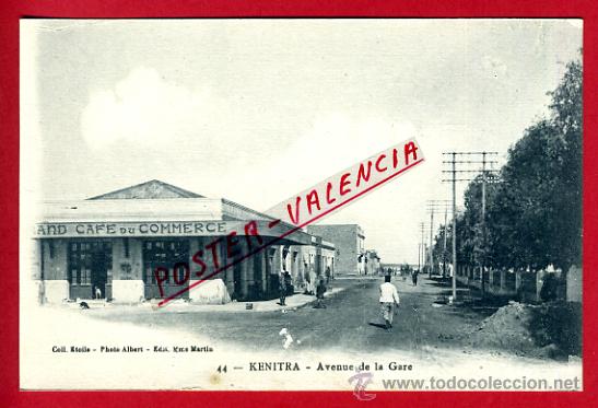Postkarten: POSTAL KENITRA, MARRUECOS, AVENUE DE LA GARE,   P72682