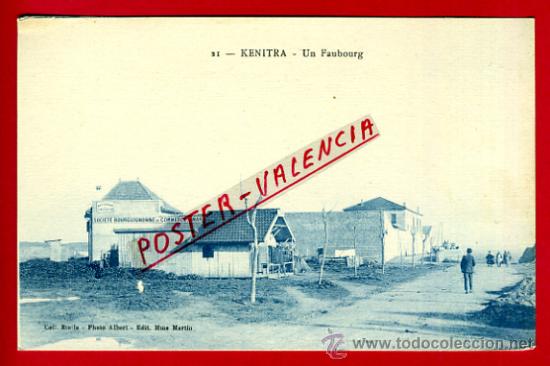 Postkarten: POSTAL KENITRA, MARRUECOS, UN FAUBOURG,   P72686