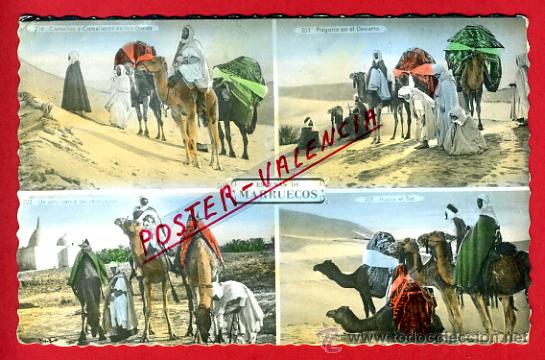 Cartes Postales: POSTAL MARRUECOS, CUATRO VISTAS,   P72692