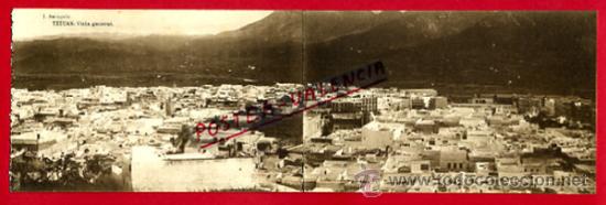 Postales: POSTAL TETUAN, MARRUECOS, VISTA GENERAL, POSTAL DOBLE, DIPTICO,   P72727