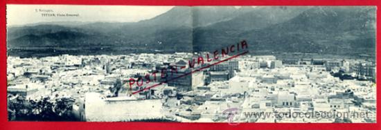 Postales: POSTAL TETUAN, MARRUECOS, VISTA GENERAL, POSTAL DOBLE, DIPTICO,   P72728