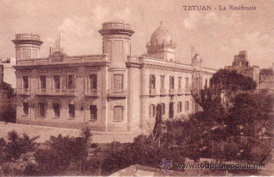 Postkarten: MARRUECOS - TETUAN - LA RESIDENCIA -  INPRESA EN COLOR SEPIA