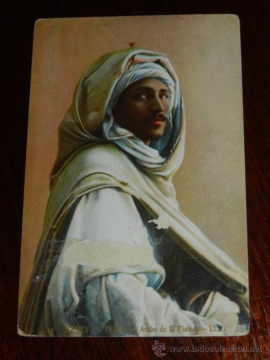Postkarten: ANTIGUA POSTAL DE SCENES ET TYPES, N. 29, ED. L.L., POSIBLEMENTE ARGELIA, REVERSO CON SELLO DEL BATA