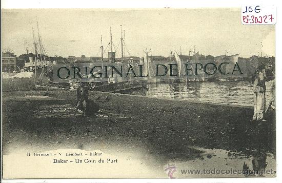 Postais: (PS-30327)POSTAL DE DAKAR-UN COIN DU PORT