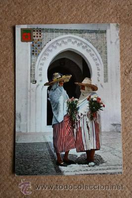 Postais: Postal. N&ordm; 37. Marruecos t&iacute;pico. Trajes t&iacute;picos.