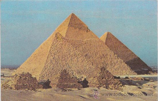 Postais: POSTAL DE LAS PIRAMIDES DE GIZA - EGIPTO - CIRCULADA - ORIENT ART PUBLISHERS.