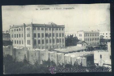 Postais: POSTAL DE MARRUECOS - N&ordm; 25 T&Aacute;NGER ESCUELA ESPA&Ntilde;OLA   P-AFyMA-481