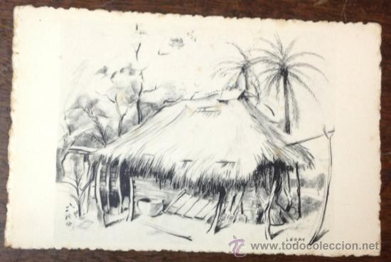Postales: CONGO BELGA. Casa ind&iacute;gena. (LEDAC) - Foto 1