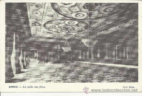 Postkarten: TUNEZ BARDO SALLE DES FETES SIN ESCRIBIR