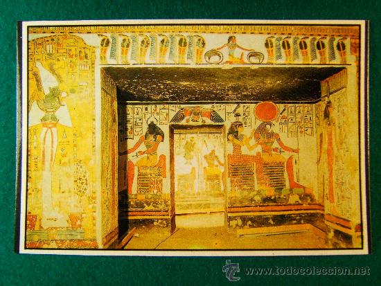 Postkarten: VALLE DE LOS REYES - TUMBA  DE NEFERTARI -EGYPT - EL CAIRO - EGIPTO - POSTAL SIN USAR - DECADA 1980.