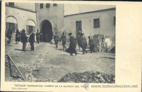 Cartes Postales: TETUAN (MARRUECOS).- CAMBIO DE LA GUARDIA DEL TABOR
