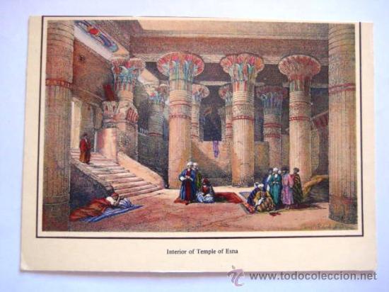 Postcards: TEMPLO DE ESNA EGIPTO. SIN CIRCULAR..ENVIO GRATIS&iexcl;&iexcl;&iexcl;