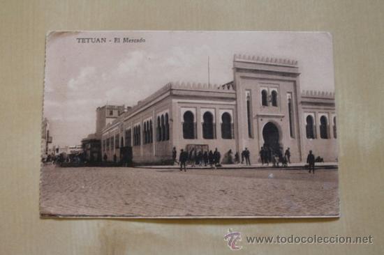 Postales: Postal. Tetu&aacute;n. El Mercado. - Foto 1