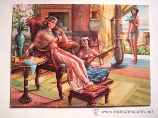 Cartes Postales: ESPERANDO AL FARAON... A&Ntilde;OS 80. SIN CIRCULAR..ENVIO GRATIS&iexcl;&iexcl;&iexcl;
