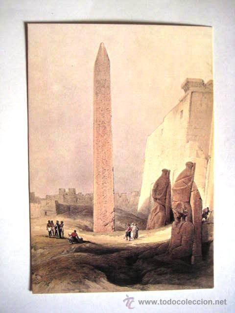 Cartes Postales: EGIPTO. OBELISCO EN LUXOR 1838. A&Ntilde;OS 80. SIN CIRCULAR..ENVIO GRATIS&iexcl;&iexcl;&iexcl;