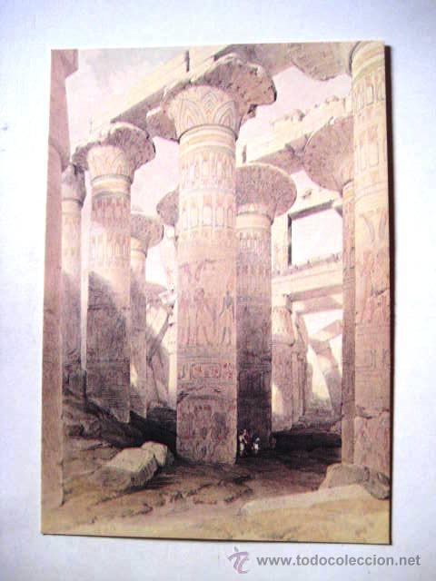 Cartes Postales: EGIPTO. COLUMNAS DE KARNAK. 1838. A&Ntilde;OS 80. SIN CIRCULAR..ENVIO GRATIS&iexcl;&iexcl;&iexcl;