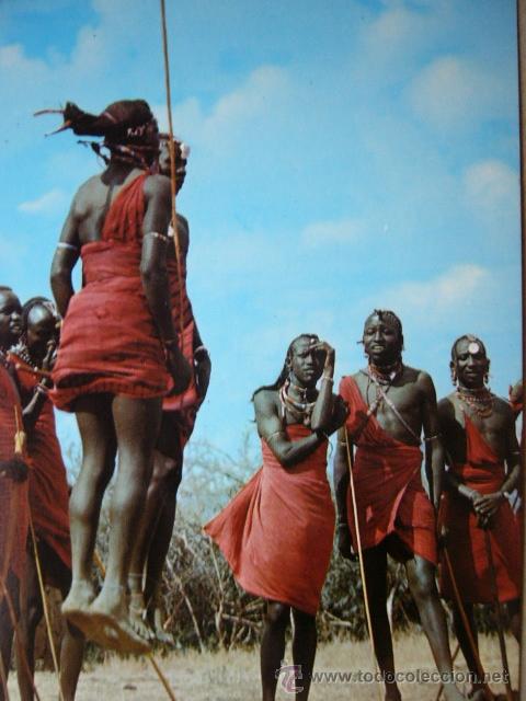 Postais: MASSAI TRIBESMEN.  N&ordm; 211.