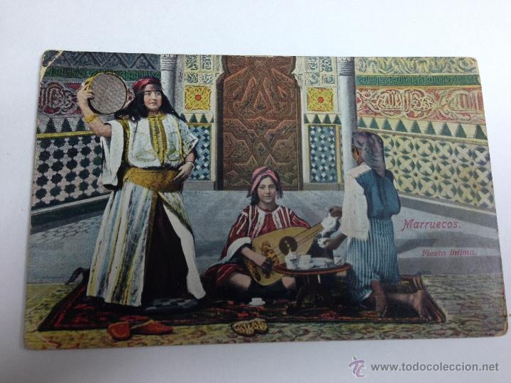 Cartoline: MARRUECOS ESPA&Ntilde;OL - FIESTA INTIMA - A&Ntilde;O 1913