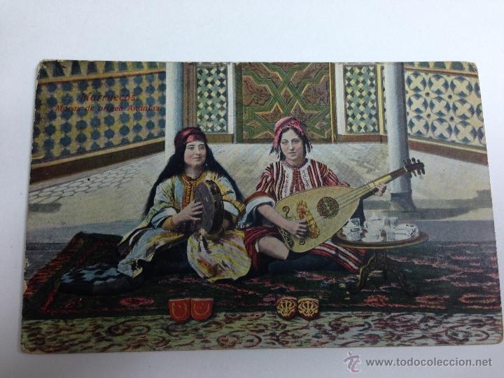 Cartoline: MARRUECOS ESPA&Ntilde;OL - MORAS DE ORIGEN ANDALUZ - A&Ntilde;O 1913