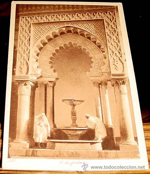 Cartes Postales: ANTIGUA  POSTAL DE MARRUECOS - BONITA FUENTE MEZQUITA - ED.L.L - NO CIRCULADA.